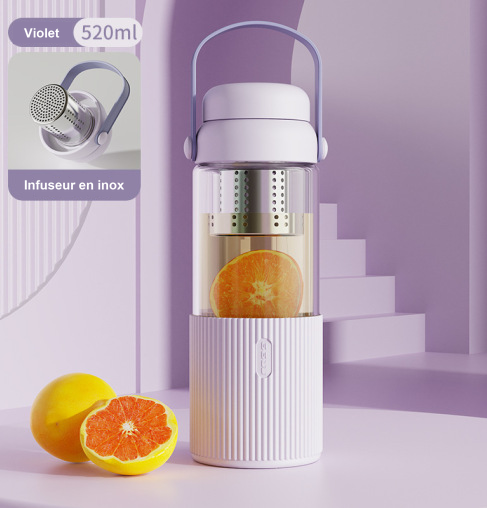 Gourde En Verre Et Silicone
