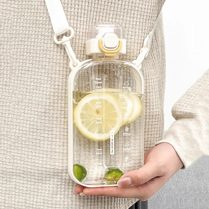 Gourde Sport Sans BPA avec sangle de transport