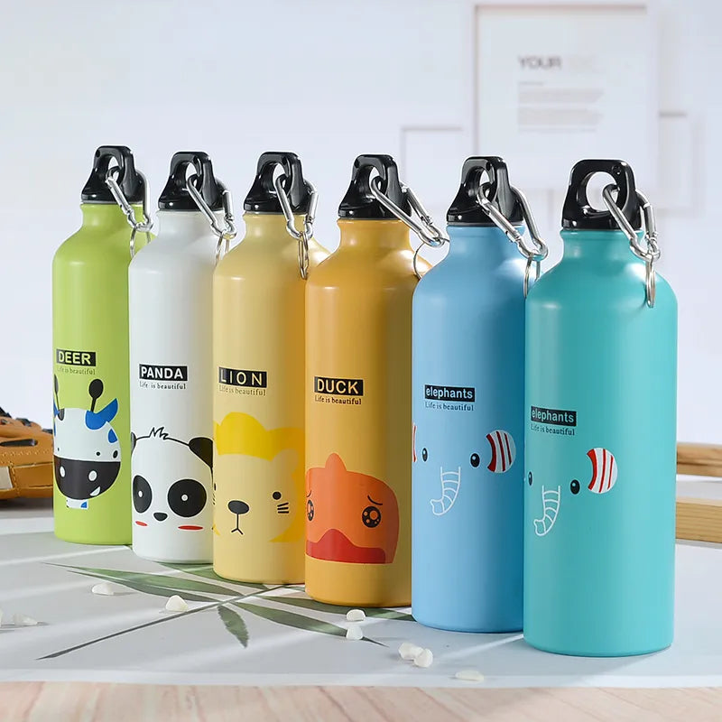 Gourde Enfant Acier réutilisable et attachable
