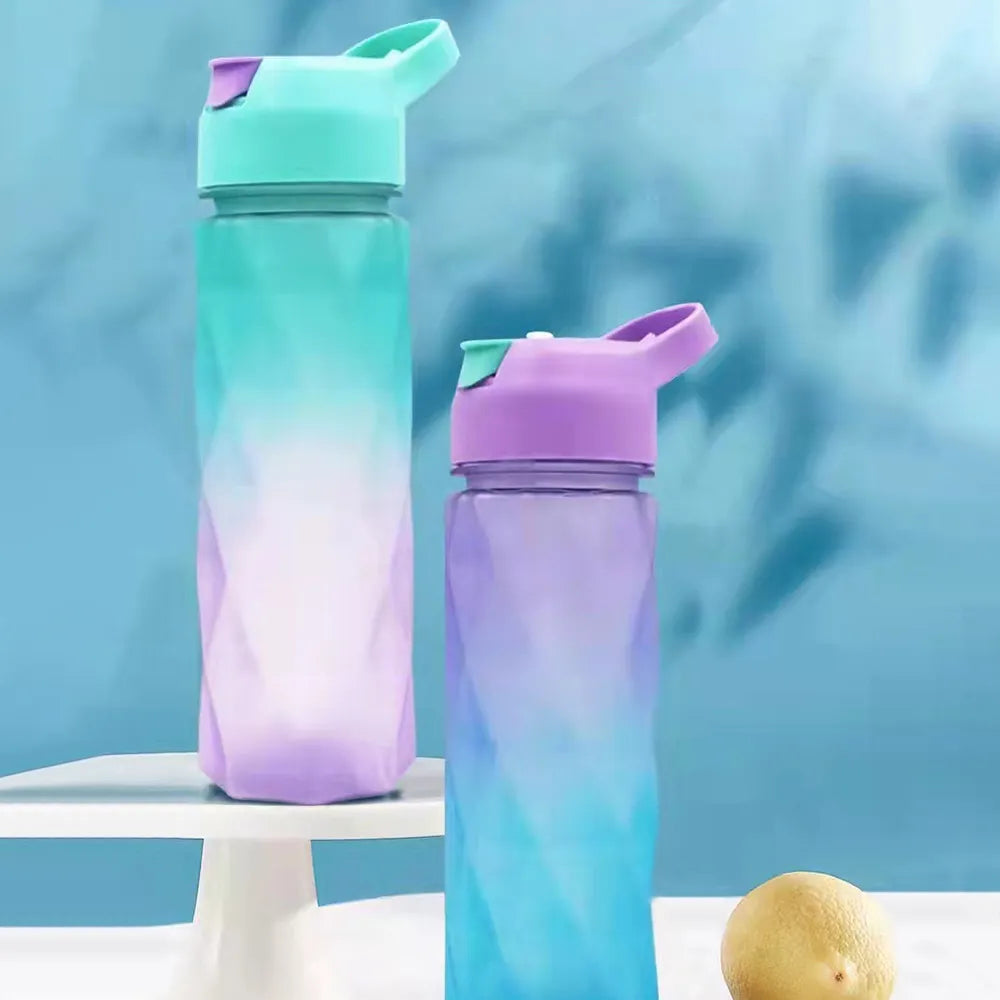 Gourde Avec Paille En Plastique violet