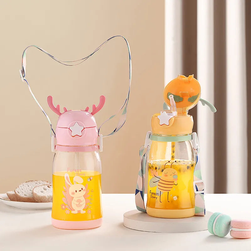Gourde Enfant Rose avec lapin