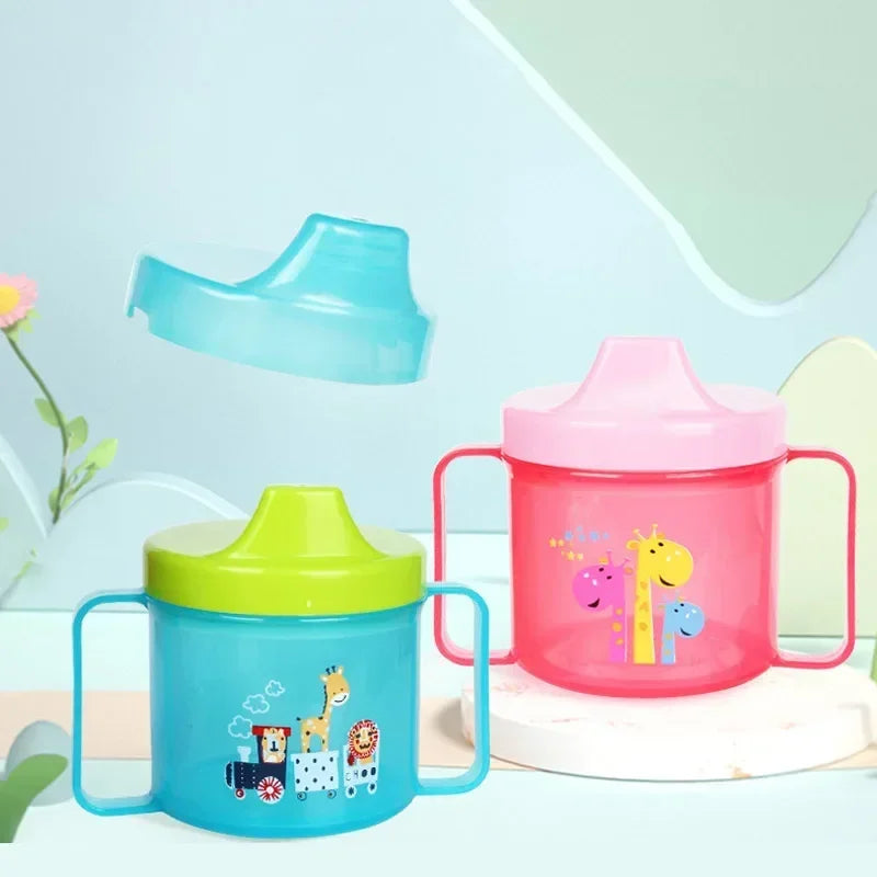 Gourde Bébé Anti Fuite bleue à motifs