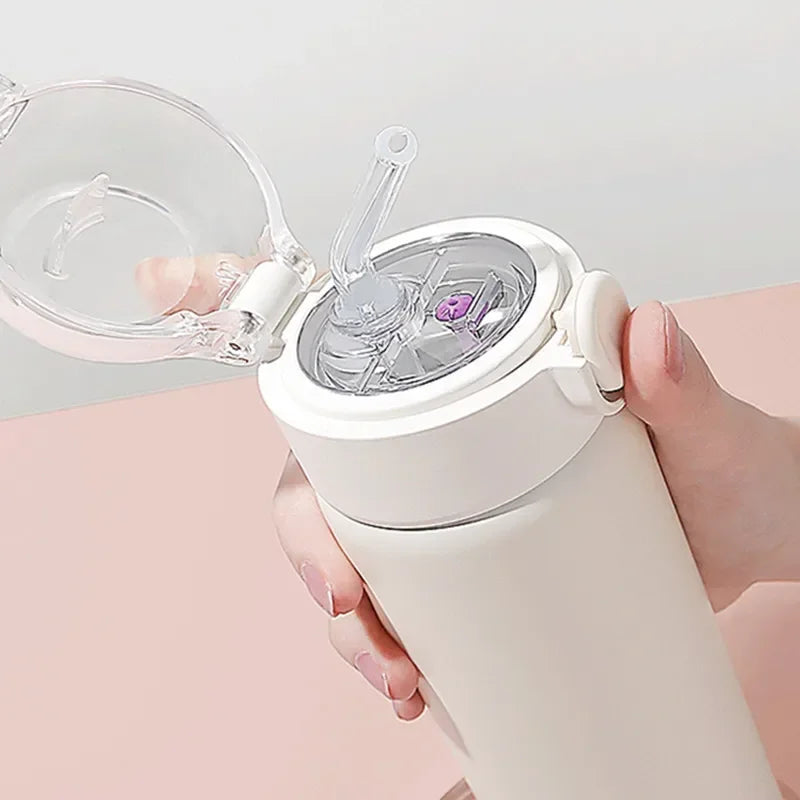 Gourde Avec Paille compacte et portable