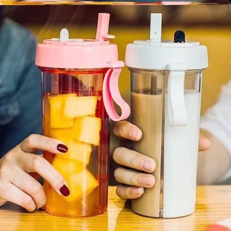 Gourde Verre Infuseur transparente avec fruits